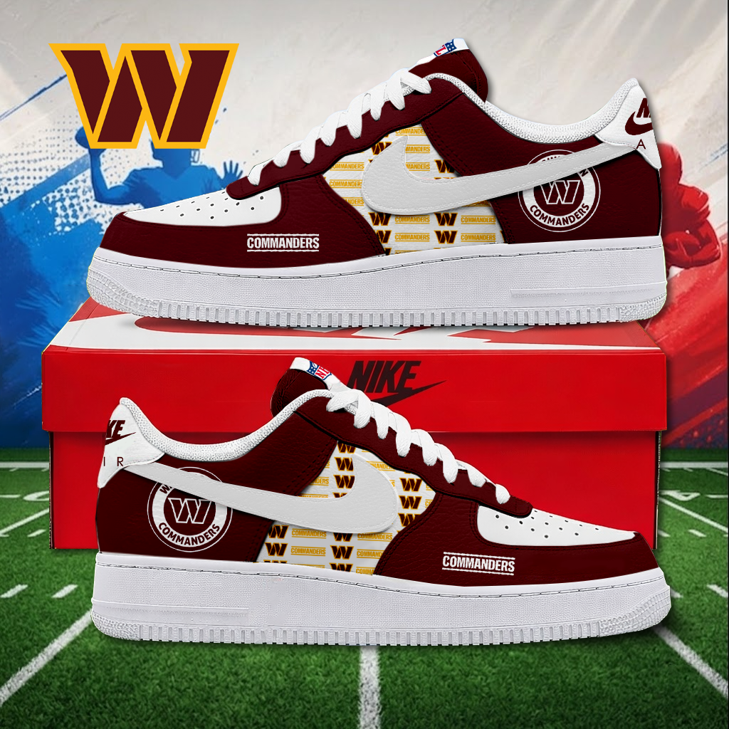 Limited Edition – Customized NFL Washington Commanders Air Force 1 Sneakers
