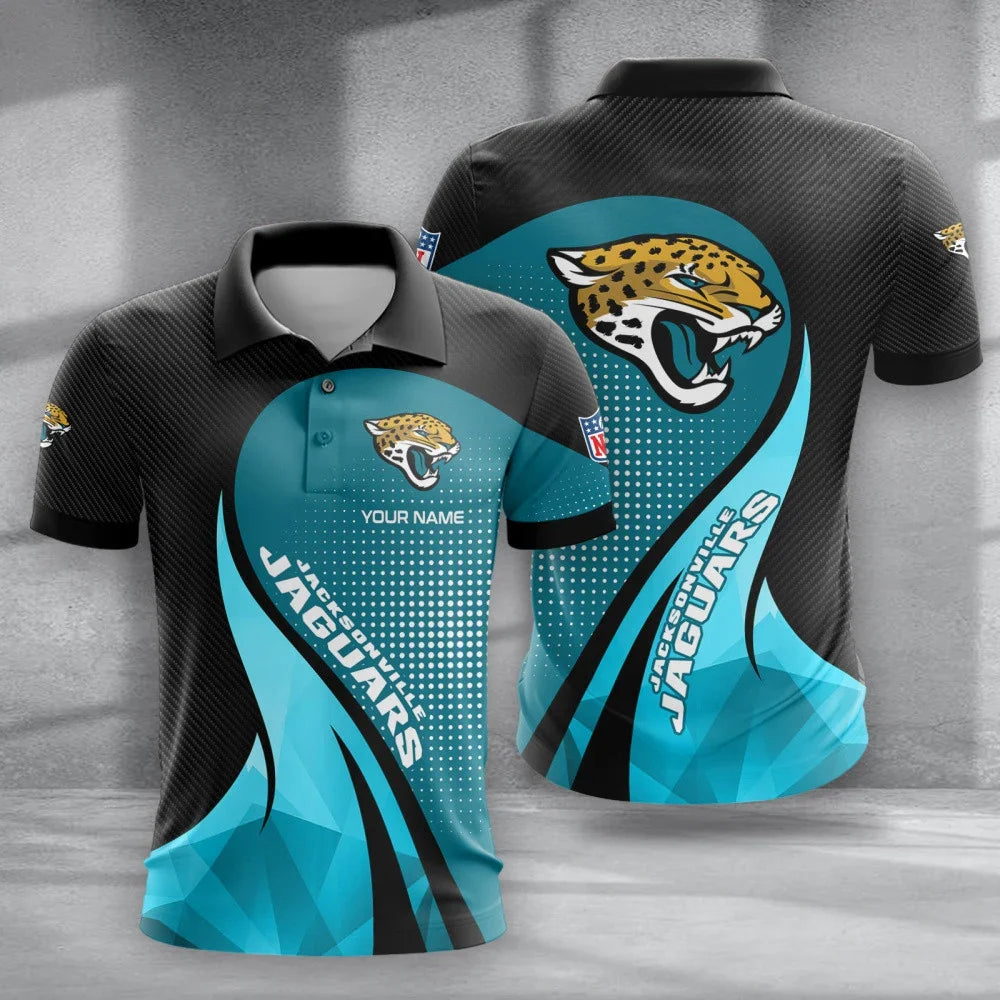 Limited Edition – Customized NFL Jacksonville Jaguars Polo Shirt & Short Pants Set
