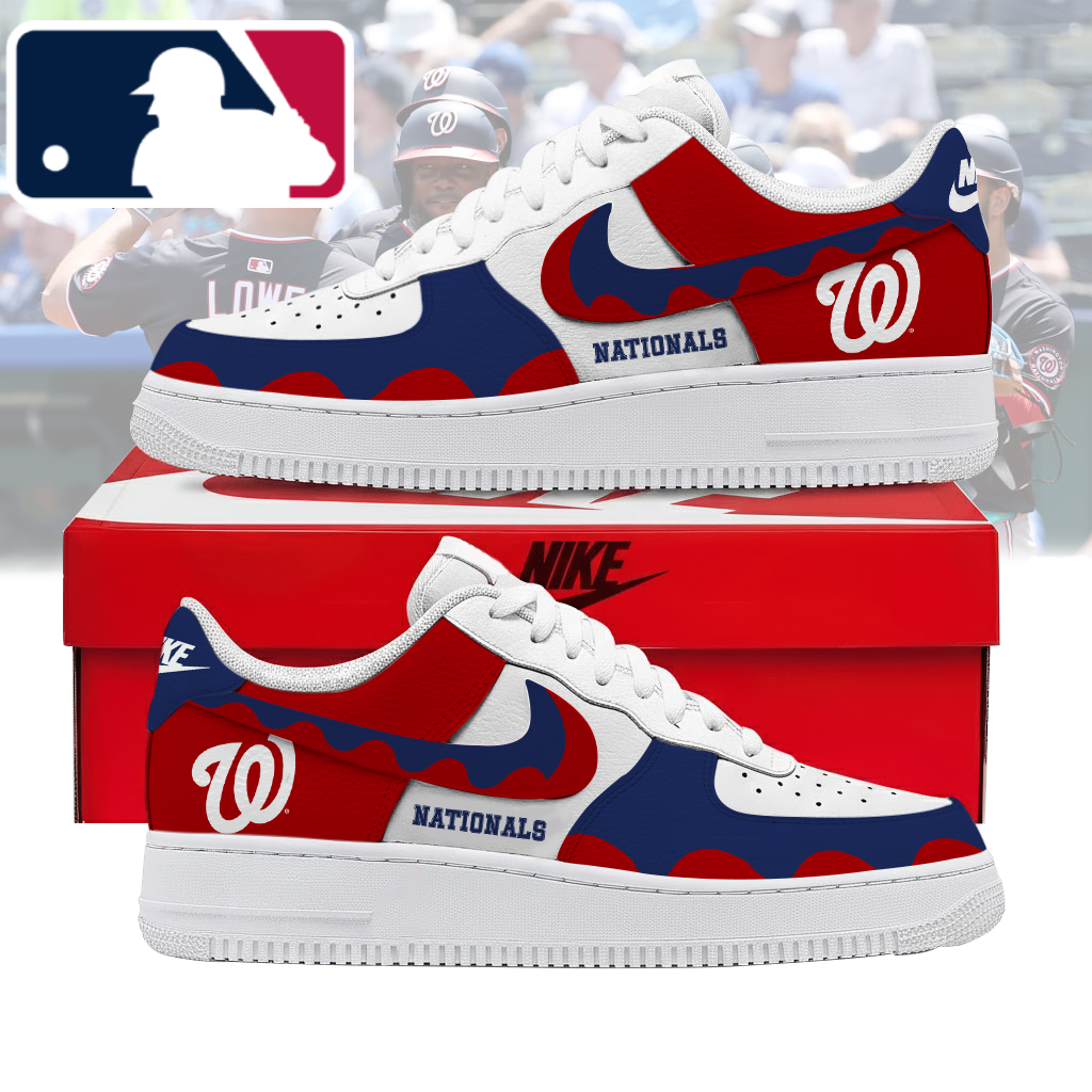 Limited Edition – Customized MLB Washington Nationals Air Force 1 Shoes