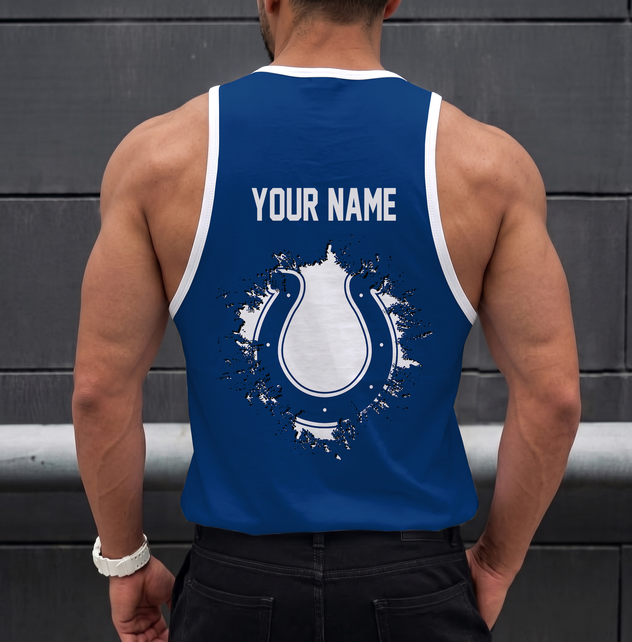 Limited Edition – Customized NFL Indianapolis Colts Unisex Tank Top - Image 2