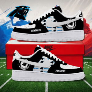 Limited Edition – Customized NFL Carolina Panthers Air Force 1 Sneakers