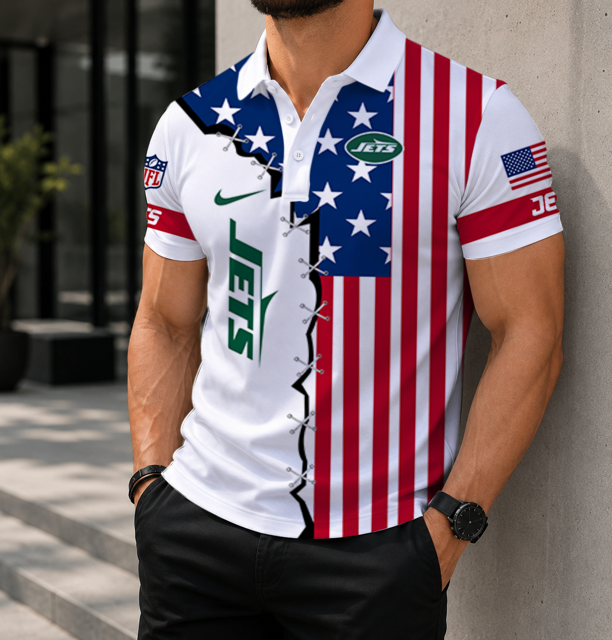 Limited Edition – Customized NFL New York Jets Polo Shirt