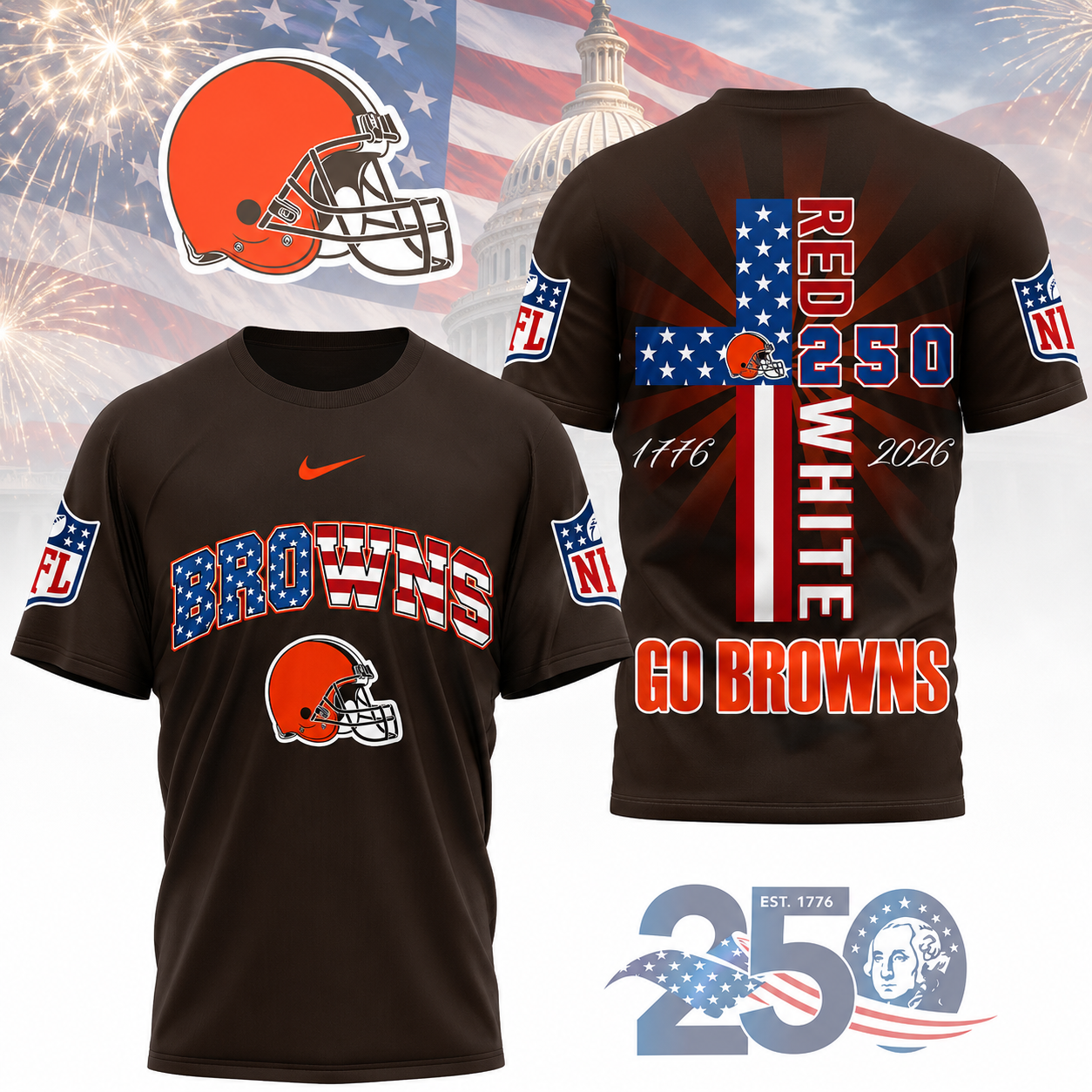 Limited Edition – Customized NFL Cleveland Browns T-Shirt