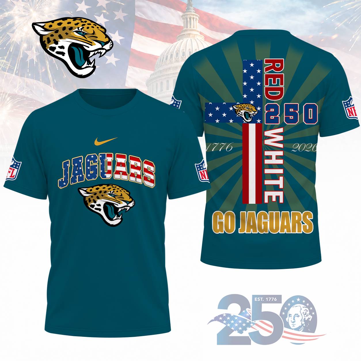 Limited Edition – Customized NFL Jacksonville Jaguars T-Shirt