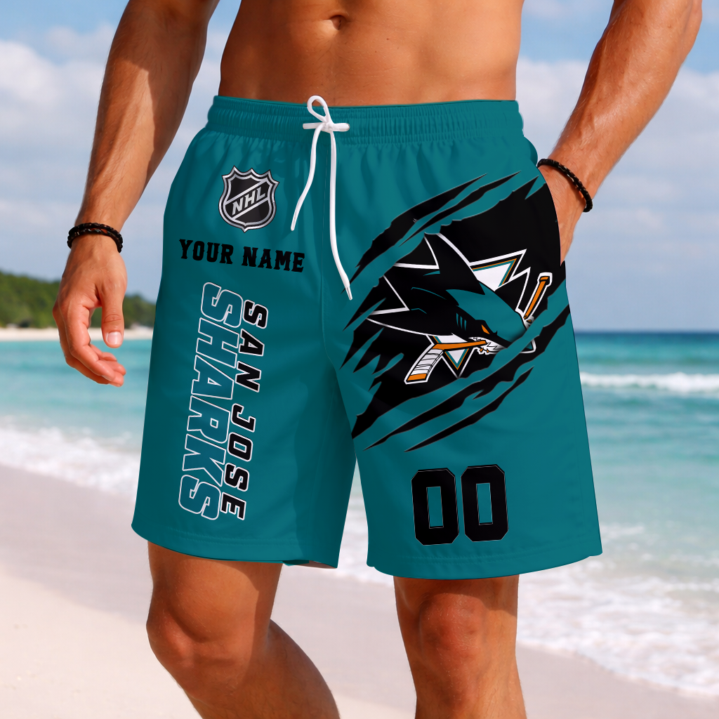 Limited Edition – Customized NHL San Jose Sharks Short Pants