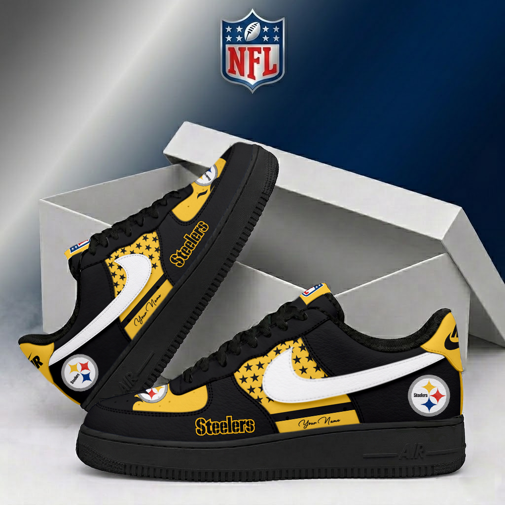 Limited Edition – Customized NFL Pittsburgh Steelers Air Force 1 Shoes - Image 2