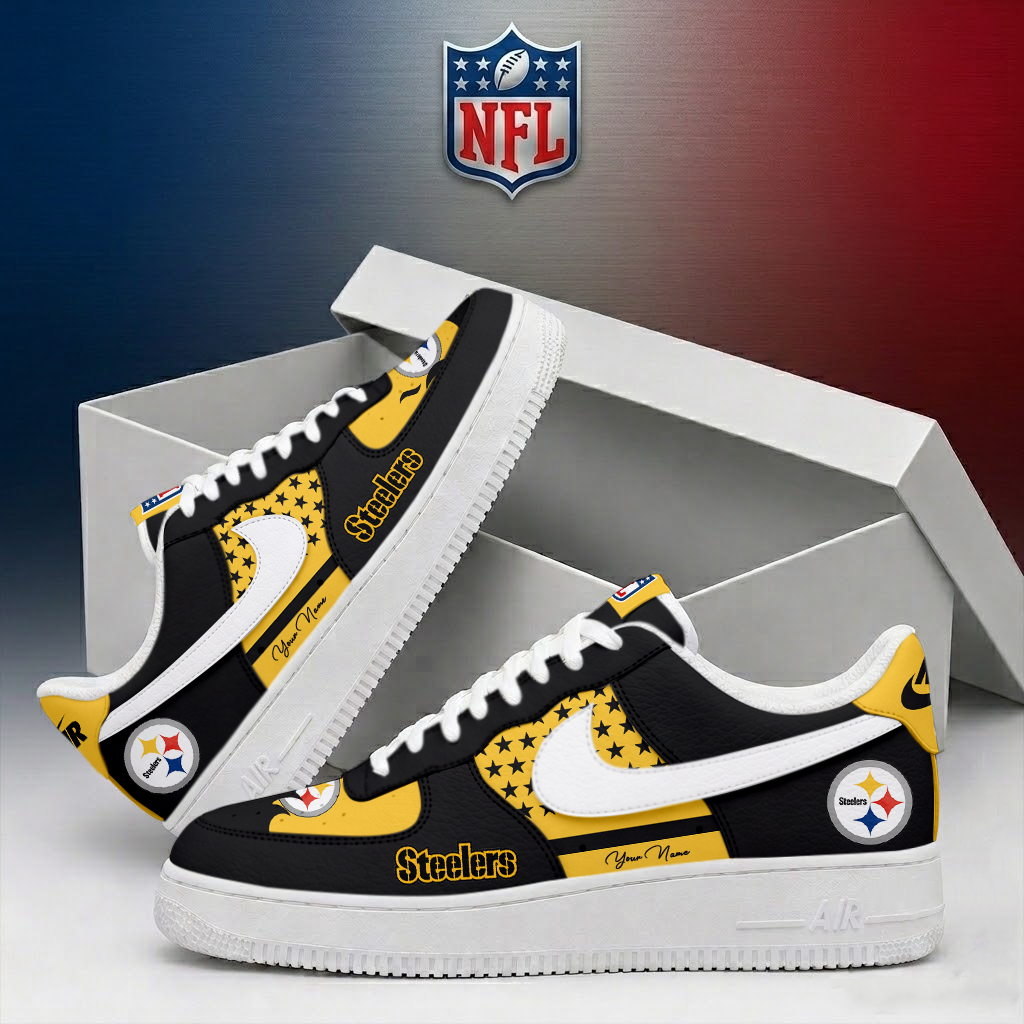 Limited Edition – Customized NFL Pittsburgh Steelers Air Force 1 Shoes