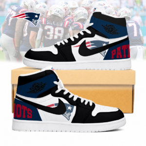 Limited Edition – Customized NFL New England Patriots Air Jordan 1 Sneakers