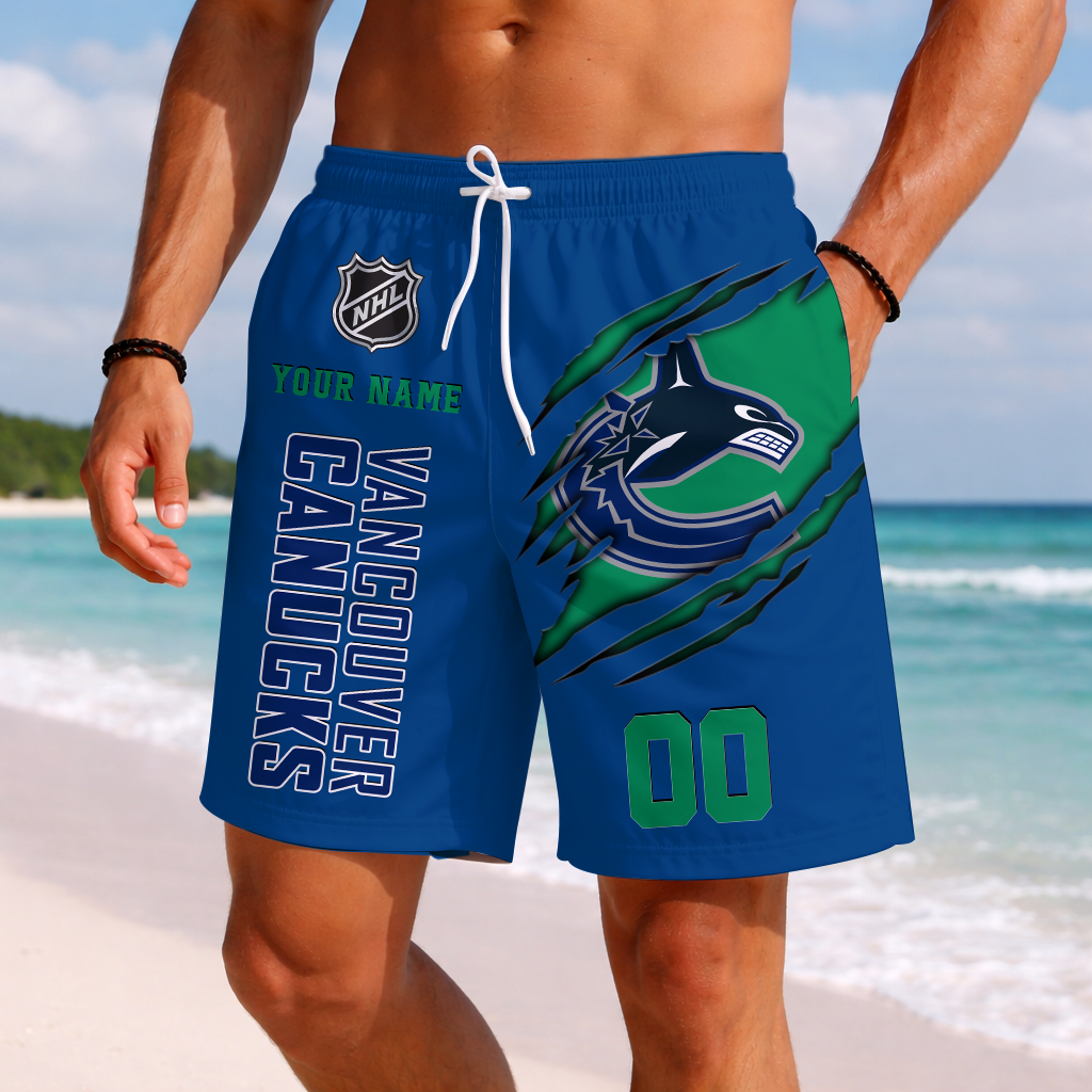 Limited Edition – Customized NHL Vancouver Canucks Short Pants
