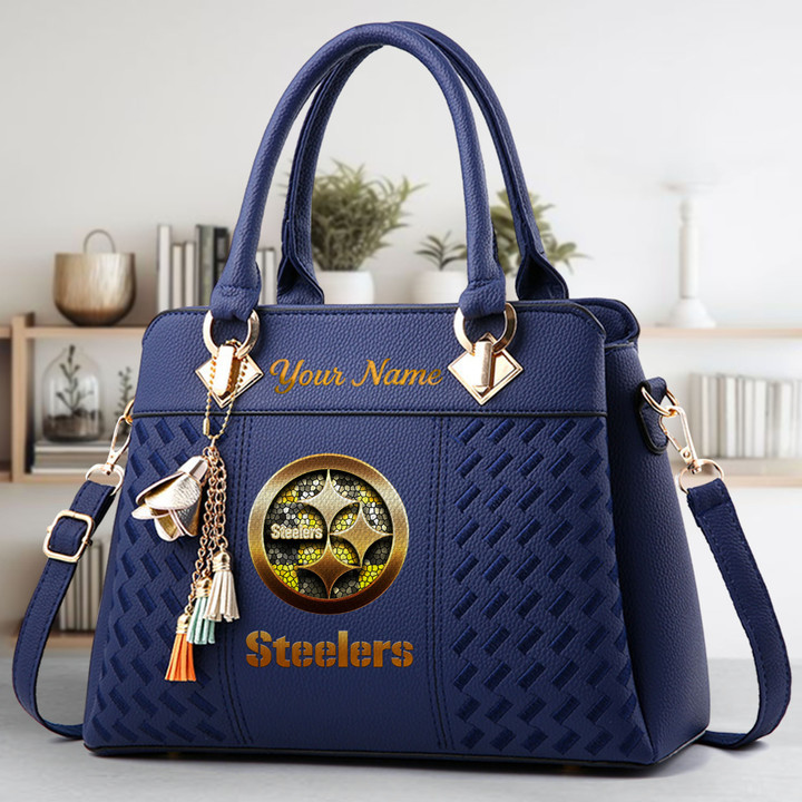 Limited Edition – Customized NFL Pittsburgh Steelers Luxury Handbag In Multiple Colors - Image 2