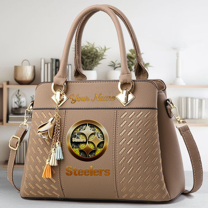 Limited Edition – Customized NFL Pittsburgh Steelers Luxury Handbag In Multiple Colors - Image 3