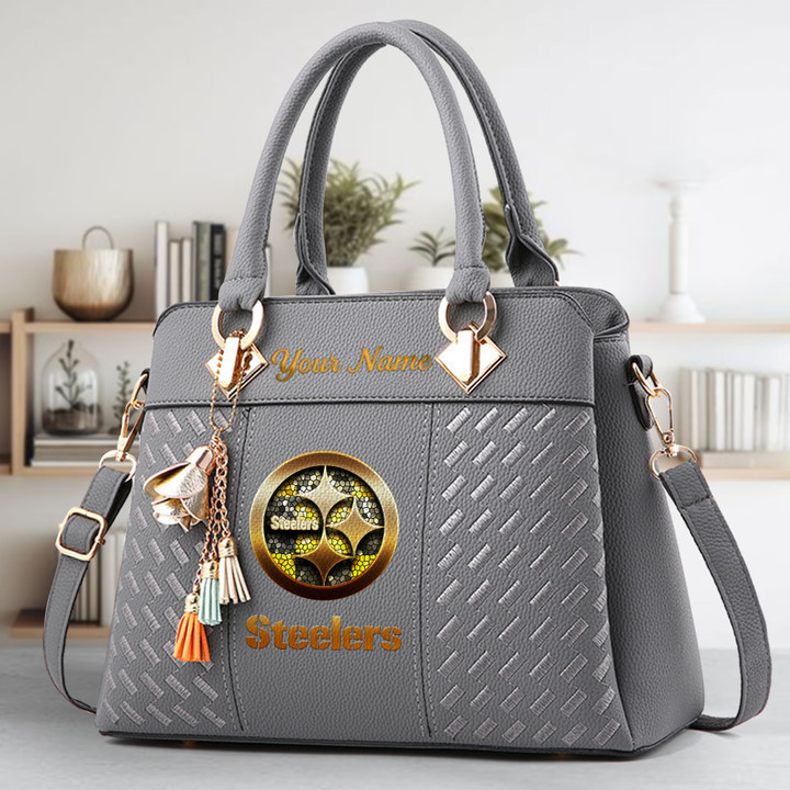 Limited Edition – Customized NFL Pittsburgh Steelers Luxury Handbag In Multiple Colors - Image 4
