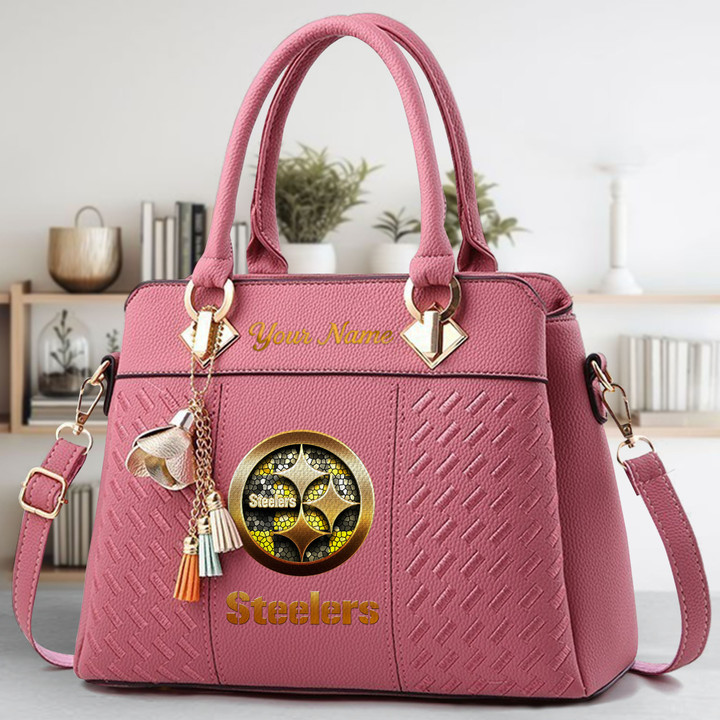 Limited Edition – Customized NFL Pittsburgh Steelers Luxury Handbag In Multiple Colors - Image 5