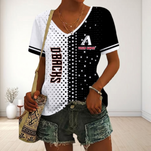 Limited Edition – Customized MLB Arizona Diamondbacks V-Neck Female Shirt