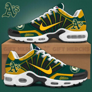 Limited Edition – Customized MLB Oakland Athletics Unisex Air Max Plus Sneakers