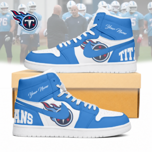 Limited Edition – Customized NFL Tennessee Titans Air Jordan 1 Sneakers