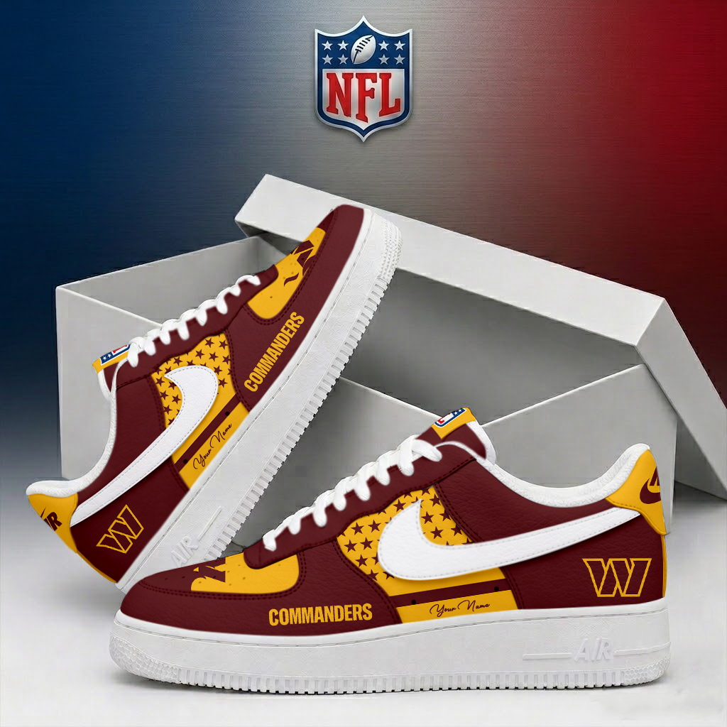 Limited Edition – Customized NFL Washington Commanders Air Force 1 Shoes
