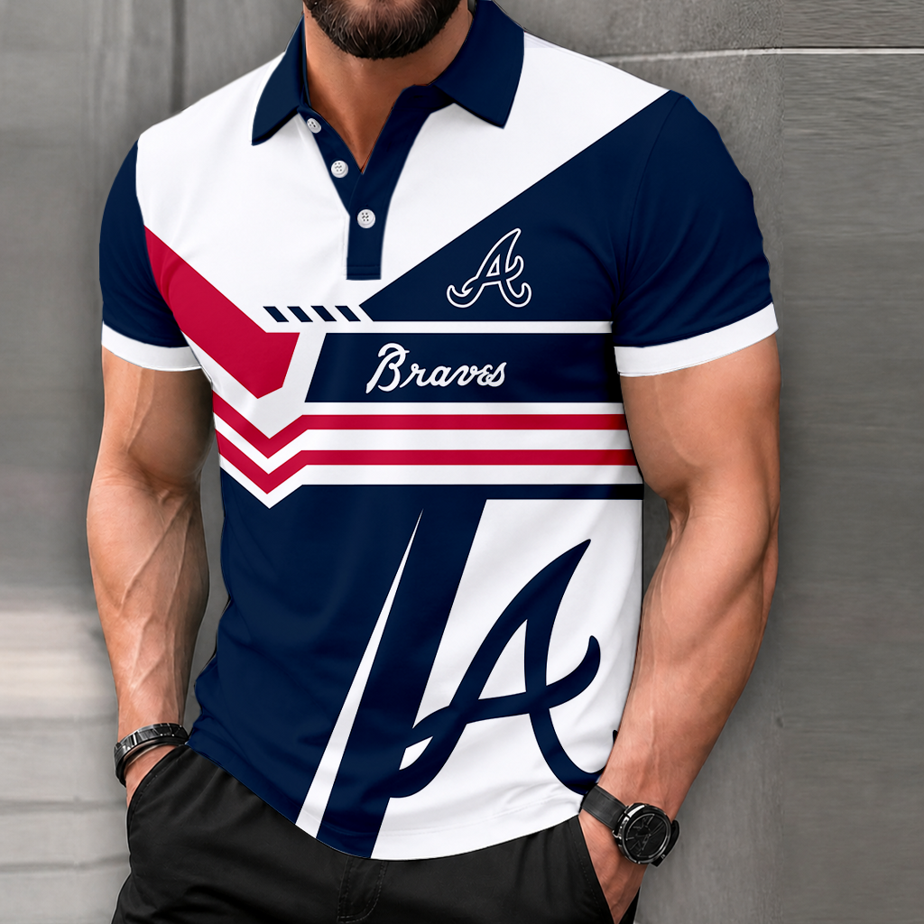 Limited Edition – Customized MLB Atlanta Braves Polo Shirt