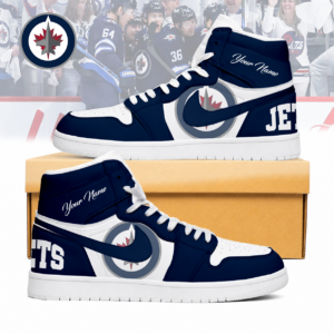 Limited Edition – Customized NHL Winnipeg Jets Air Jordan 1 Sneakers