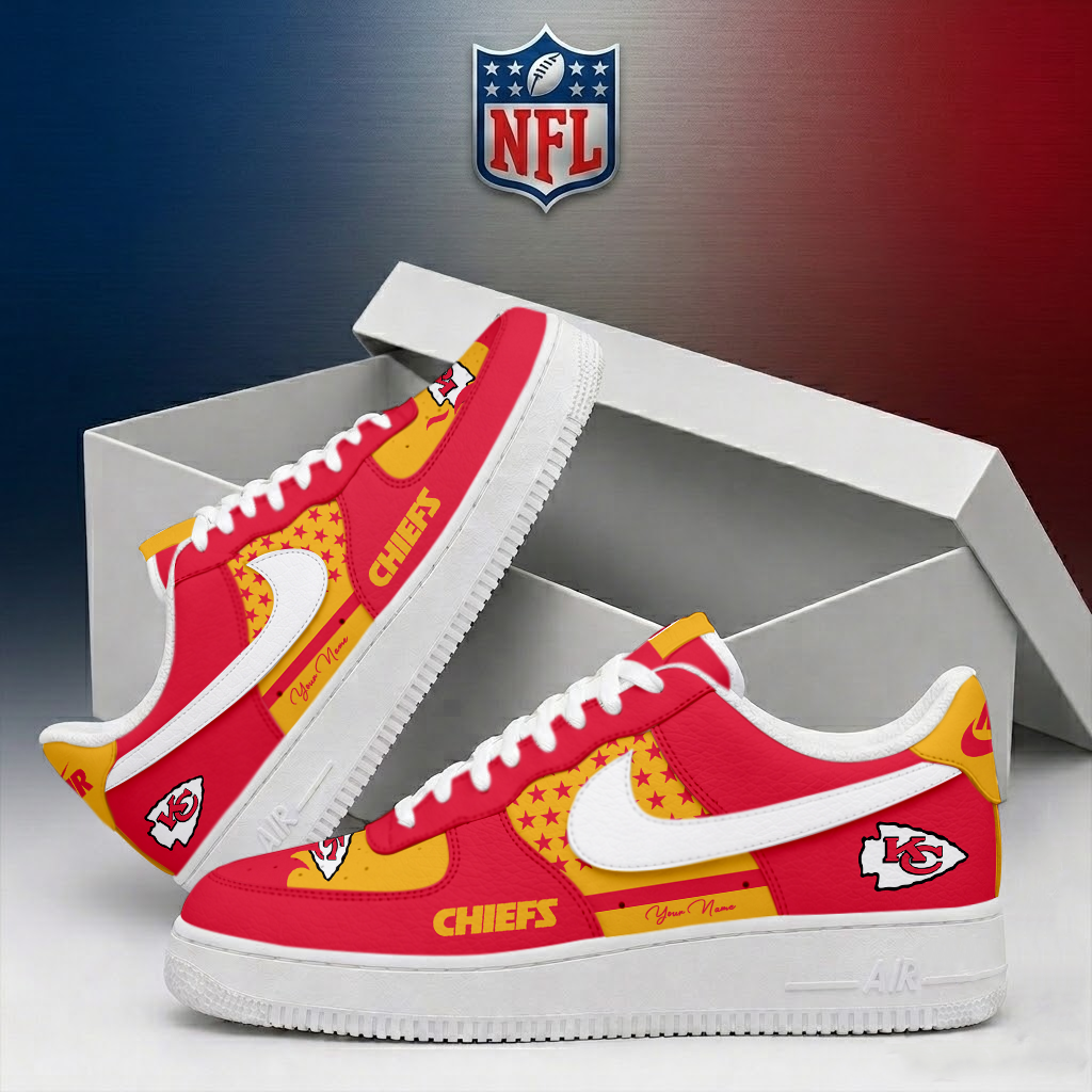 Limited Edition – Customized NFL Kansas City Chiefs Air Force 1 Shoes