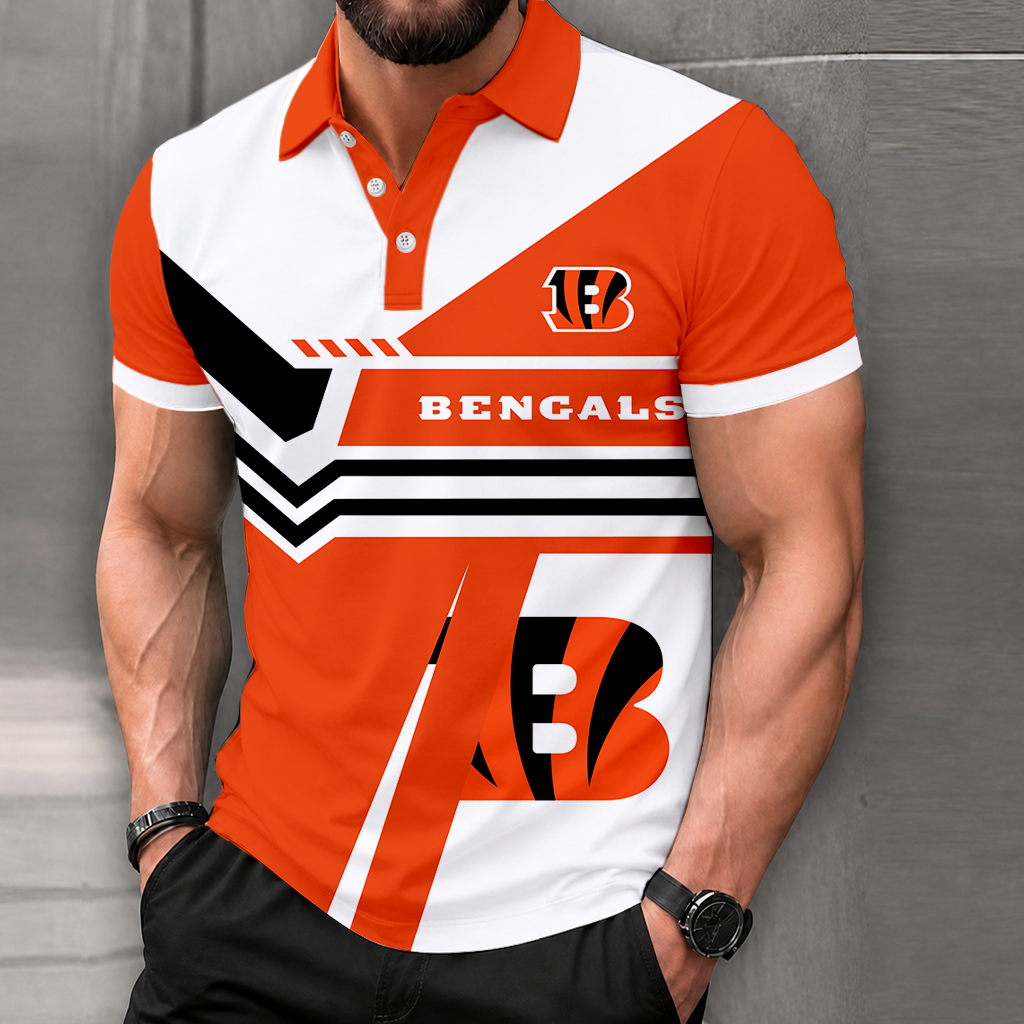 Limited Edition – Customized NFL Cincinnati Bengals Polo Shirt
