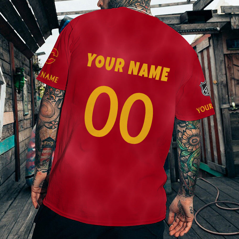 Limited Edition – Customized NHL Calgary Flames T-Shirt - Image 2