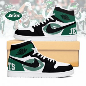 Limited Edition – Customized NFL New York Jets Air Jordan 1 Sneakers