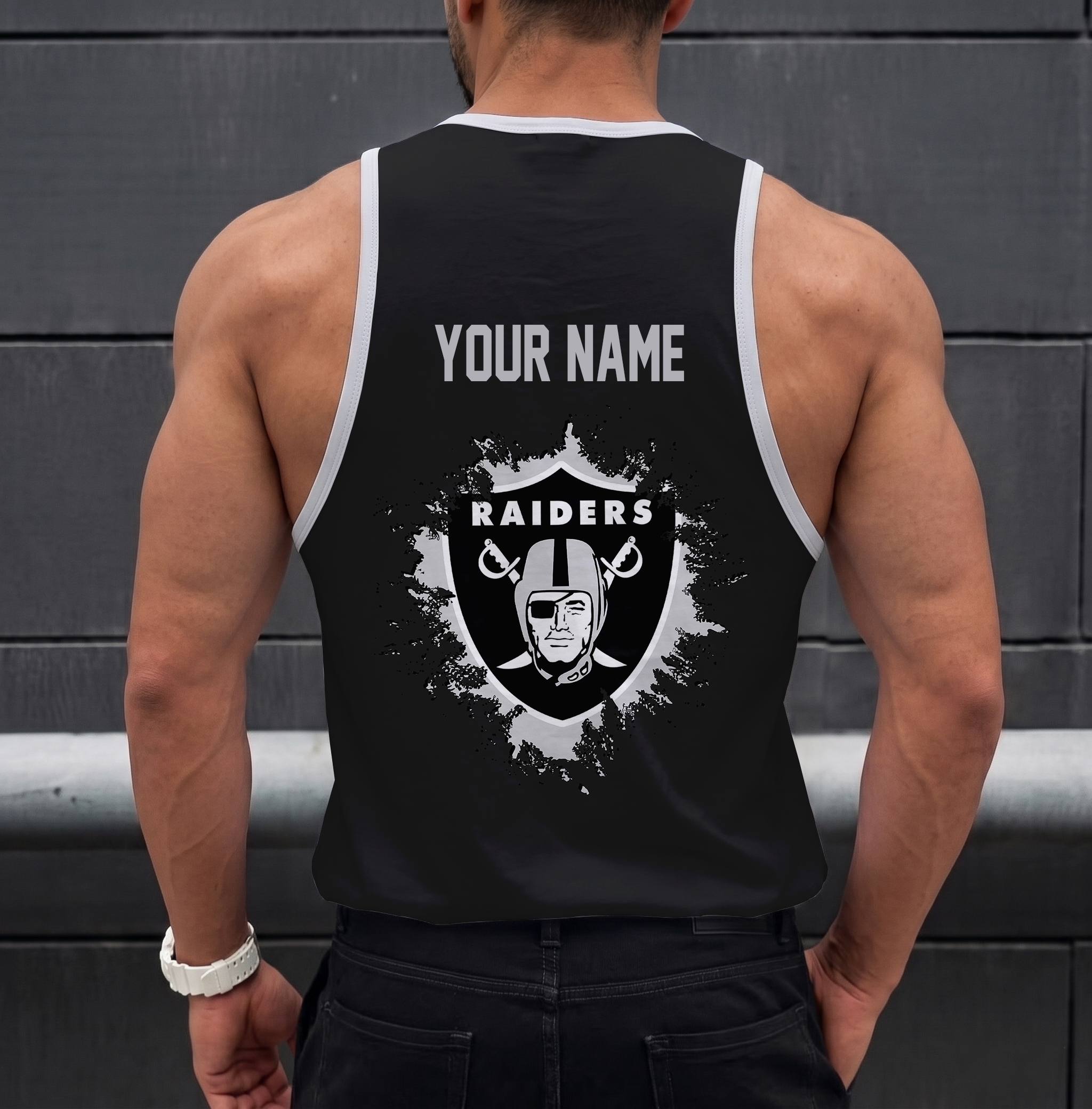 Limited Edition – Customized NFL Las Vegas Raiders Unisex Tank Top - Image 2