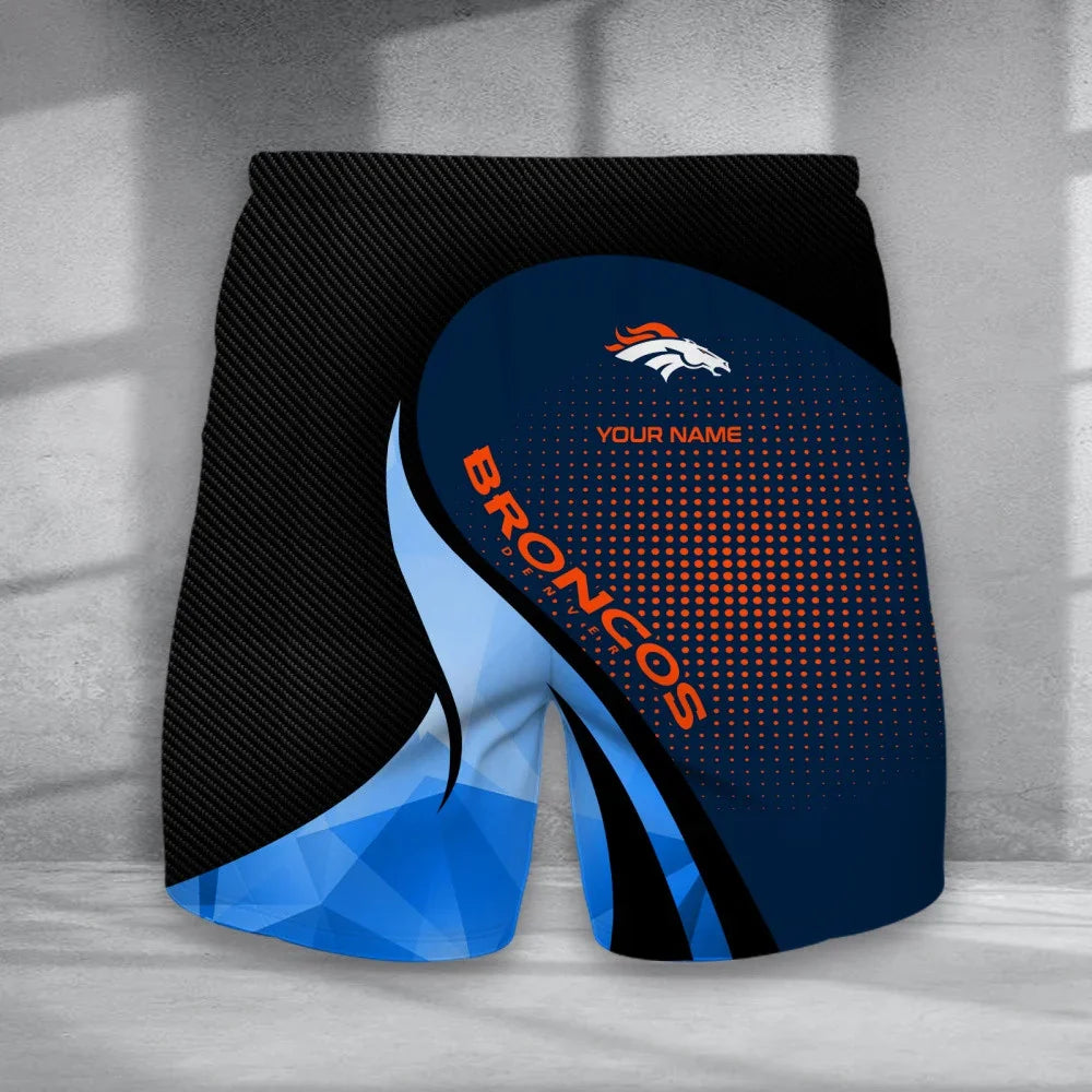 Limited Edition – Customized NFL Denver Broncos Polo Shirt & Short Pants Set - Image 2