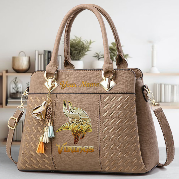 Limited Edition – Customized NFL Minnesota Vikings Luxury Handbag In Multiple Colors