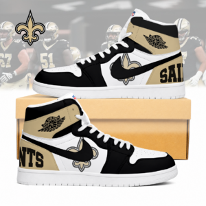 Limited Edition – Customized NFL New Orleans Saints Air Jordan 1 Sneakers