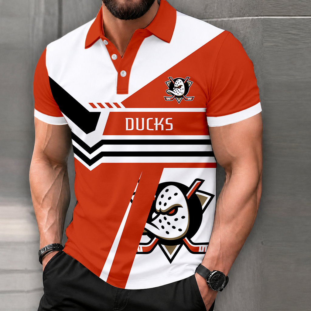 Limited Edition – Customized NHL Anaheim Ducks Polo Shirt