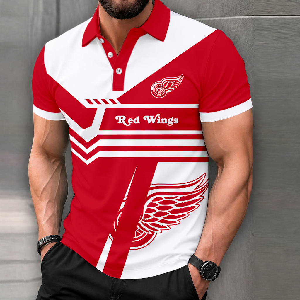 Limited Edition – Customized NHL Detroit Red Wings Polo Shirt
