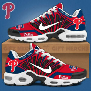 Limited Edition – Customized MLB Philadelphia Phillies Unisex Air Max Plus Sneakers