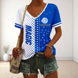 Limited Edition – Customized NBA Orlando Magic V-Neck Female Shirt