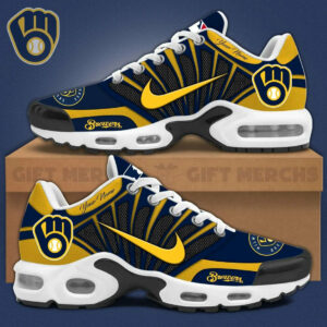 Limited Edition – Customized MLB Milwaukee Brewers Unisex Air Max Plus Sneakers