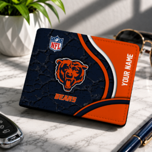 Limited Edition – Customized NFL Chicago Bears Leather Wallet