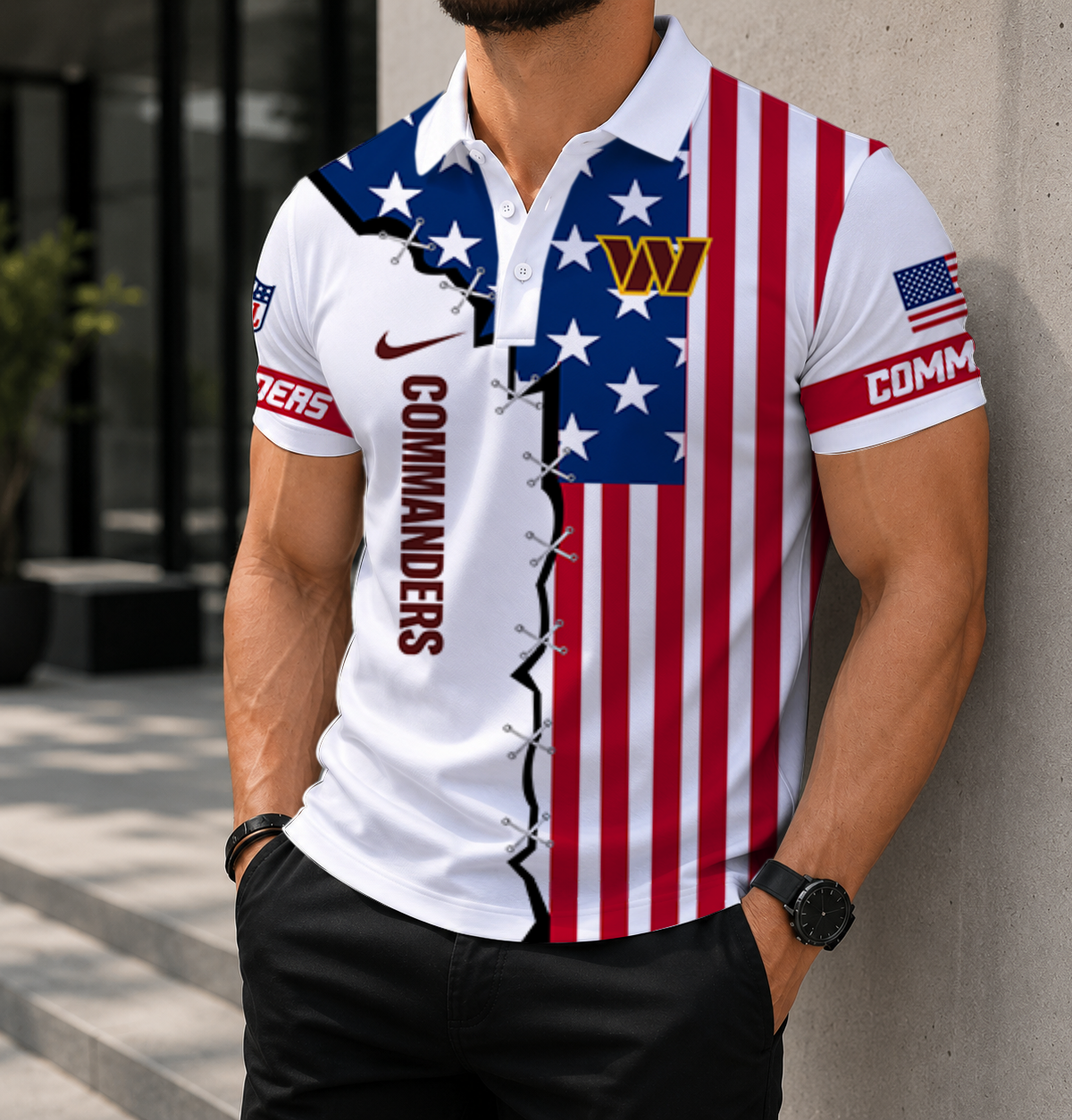 Limited Edition – Customized NFL Washington Commanders Polo Shirt