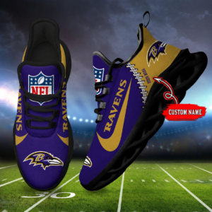 Limited Edition – Customized NFL Baltimore Ravens Unisex Max Soul Shoes