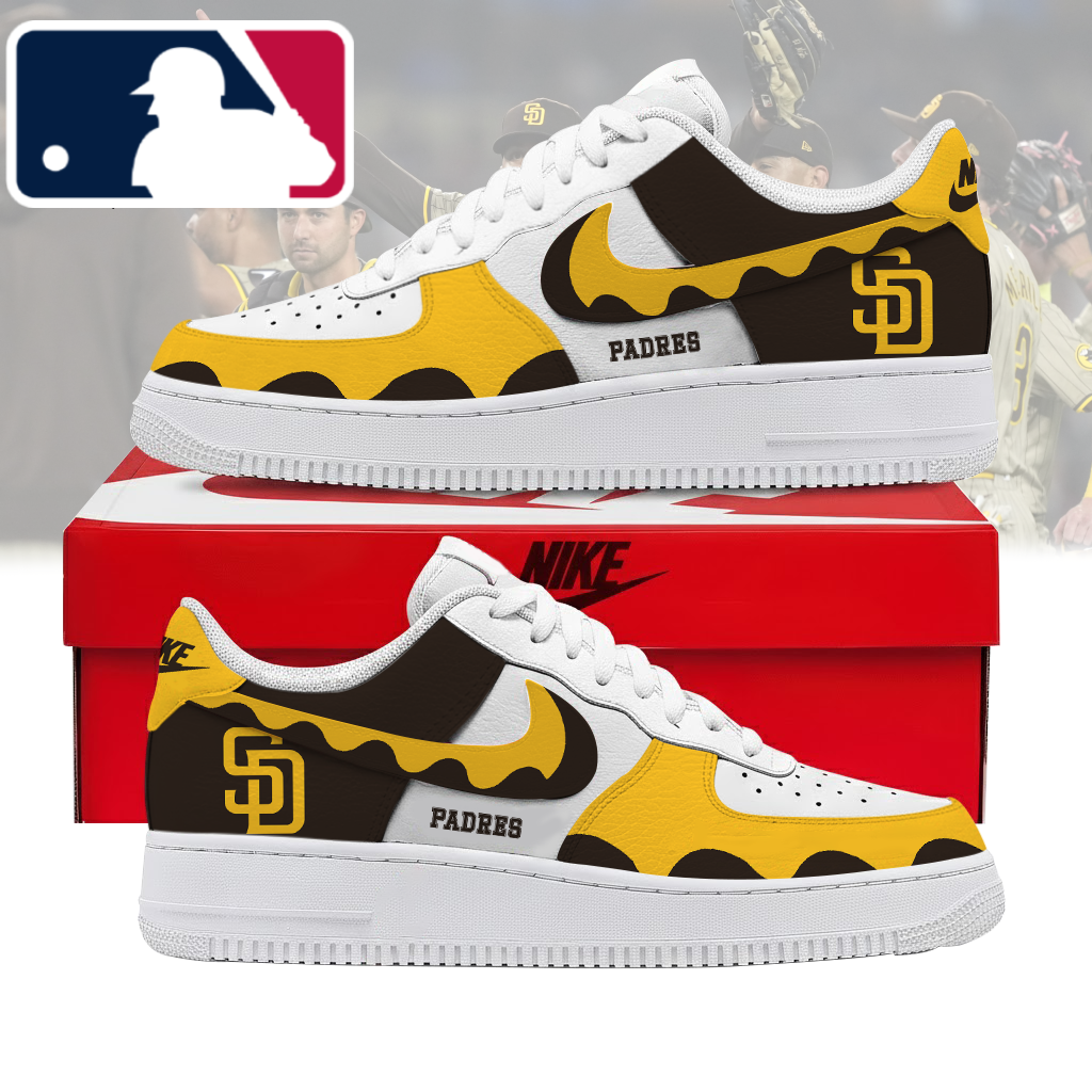 Limited Edition – Customized MLB San Diego Padres Air Force 1 Shoes