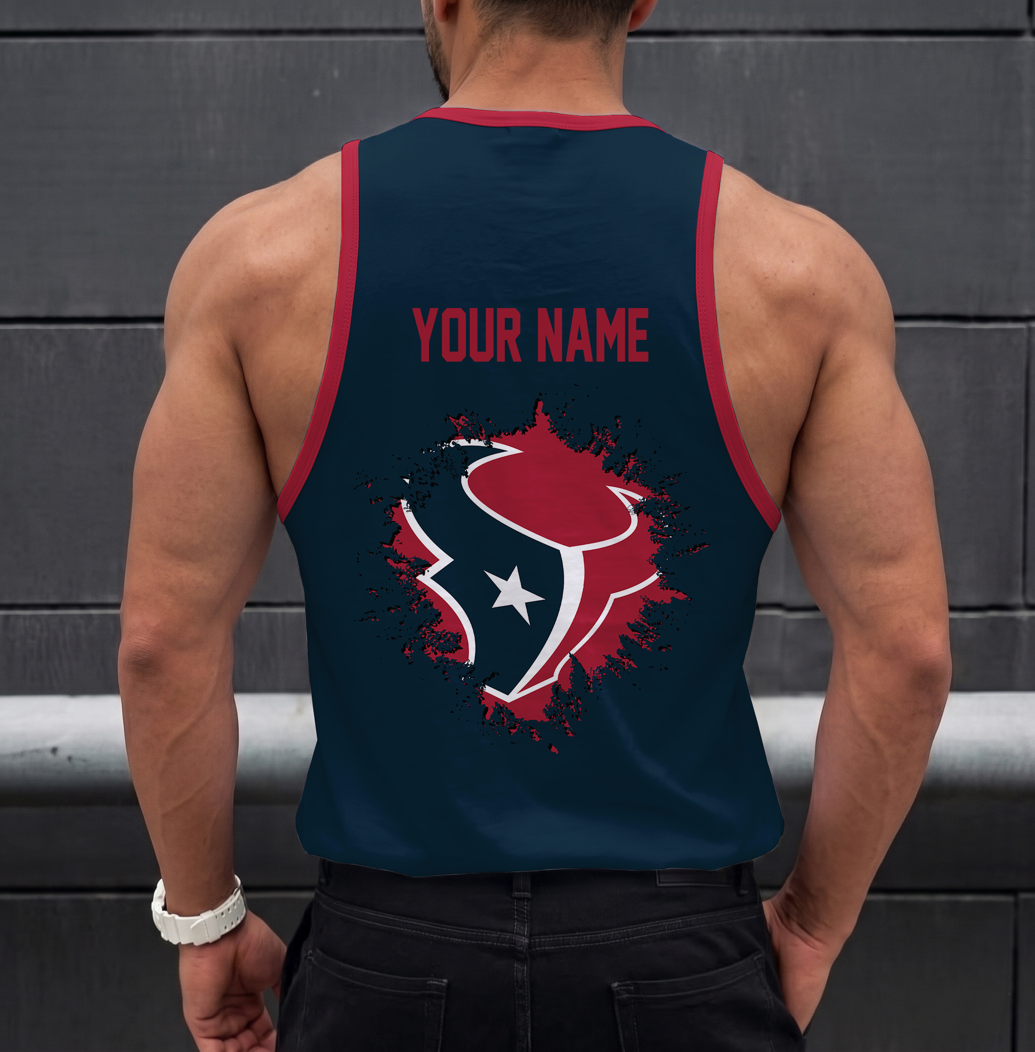 Limited Edition – Customized NFL Houston Texans Unisex Tank Top - Image 2