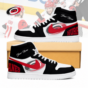 Limited Edition – Customized NHL Carolina Hurricanes Air Jordan 1 Sneakers