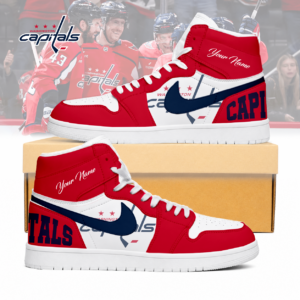 Limited Edition – Customized NHL Washington Capitals Air Jordan 1 Sneakers