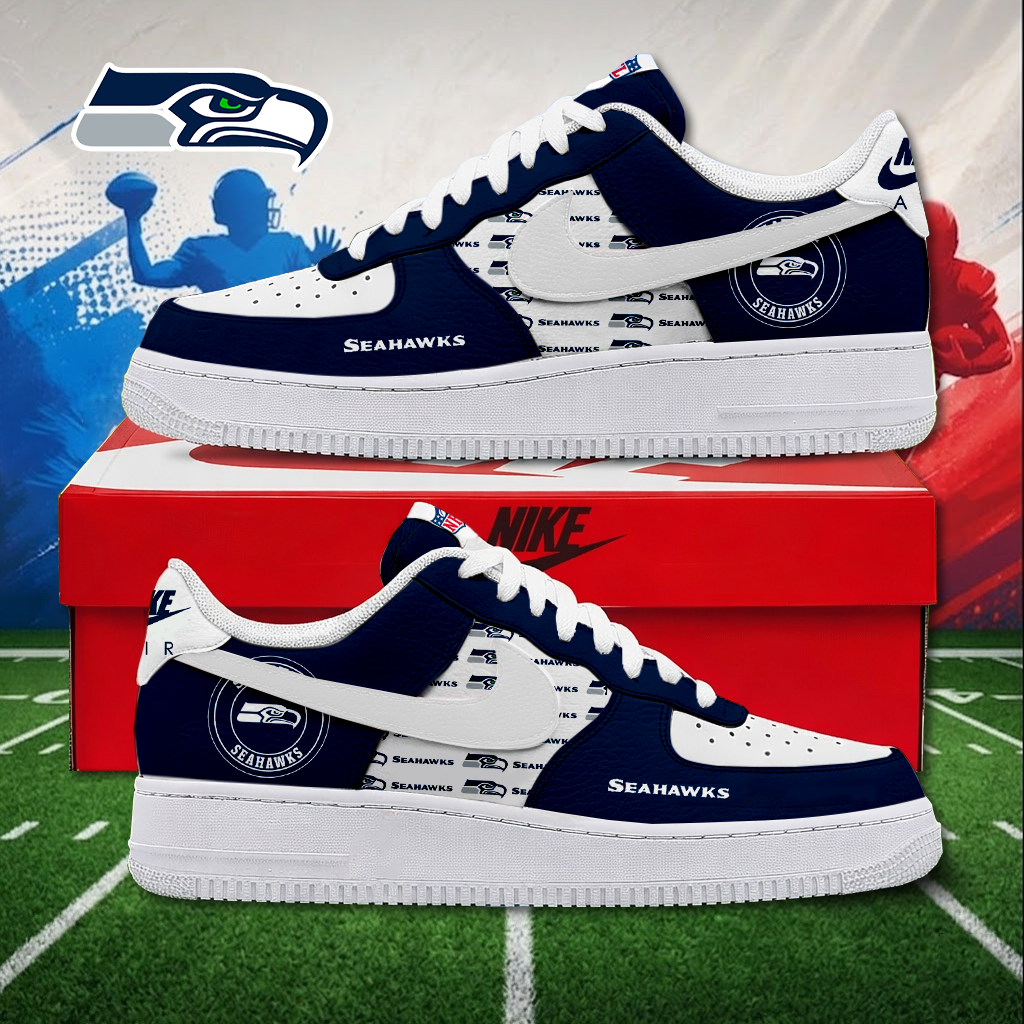 Limited Edition – Customized NFL Seattle Seahawks Air Force 1 Sneakers