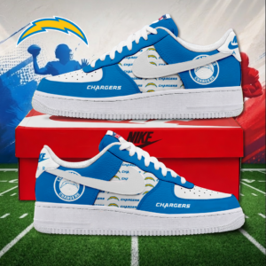 Limited Edition – Customized NFL Los Angeles Chargers Air Force 1 Sneakers