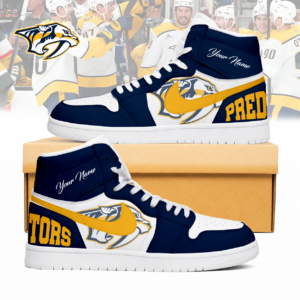 Limited Edition – Customized NHL Nashville Predators Air Jordan 1 Sneakers