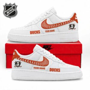 Limited Edition – Customized NHL Anaheim Ducks Air Force 1 Sneakers
