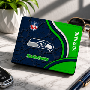 Limited Edition – Customized NFL Seattle Seahawks Leather Wallet