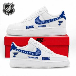 Limited Edition – Customized NHL St. Louis Blues Air Force 1 Sneakers