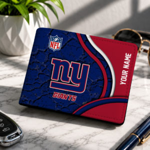 Limited Edition – Customized NFL New York Giants Leather Wallet